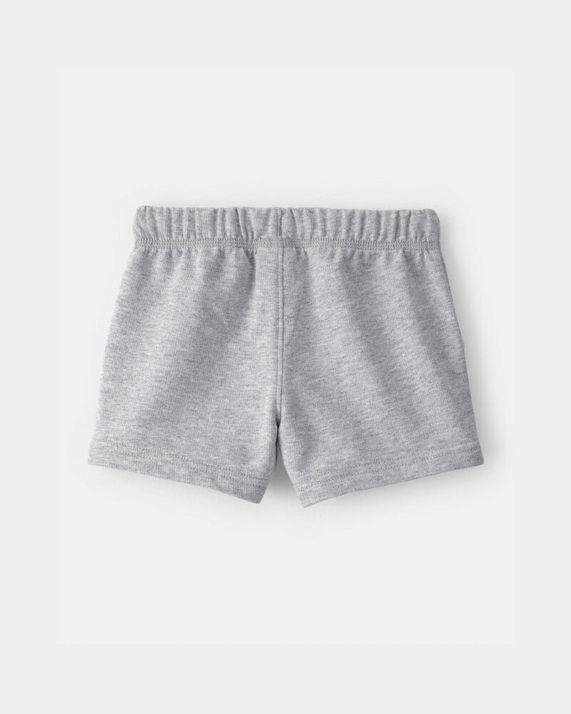 Baby Boy French Terry Shorts - Grey, image 2 of 4 slides