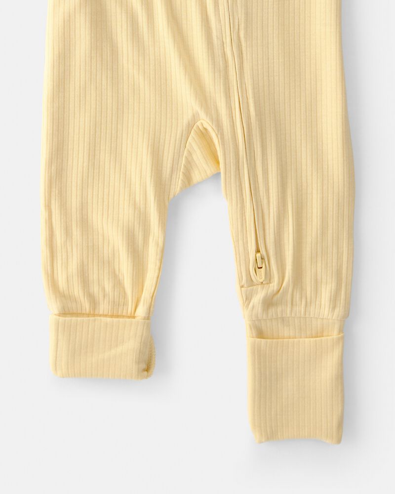 Baby 2-Way Zip PurelySoft Sleeper - Yellow, image 5 of 8 slides