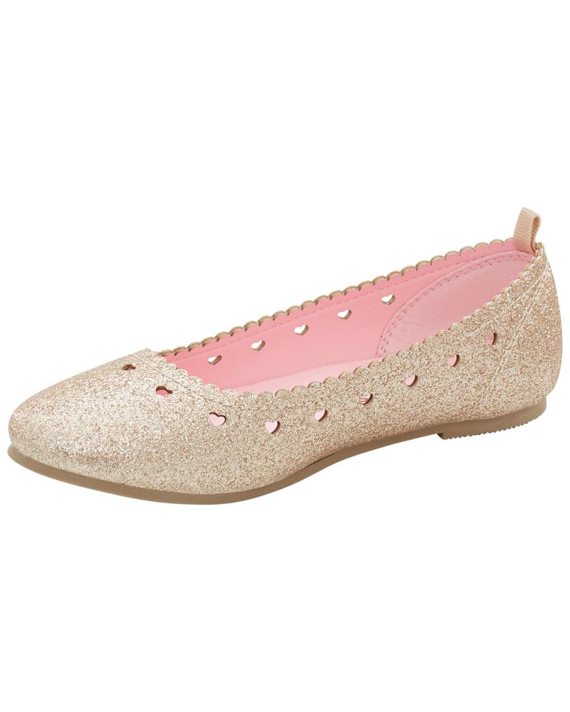 Kid Glitter Mary Jane Flat Shoes, image 6 of 7 slides