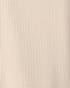 Boys Thermal Long-Sleeve Button-Down Shirt - Cream, image 2 of 3 slides