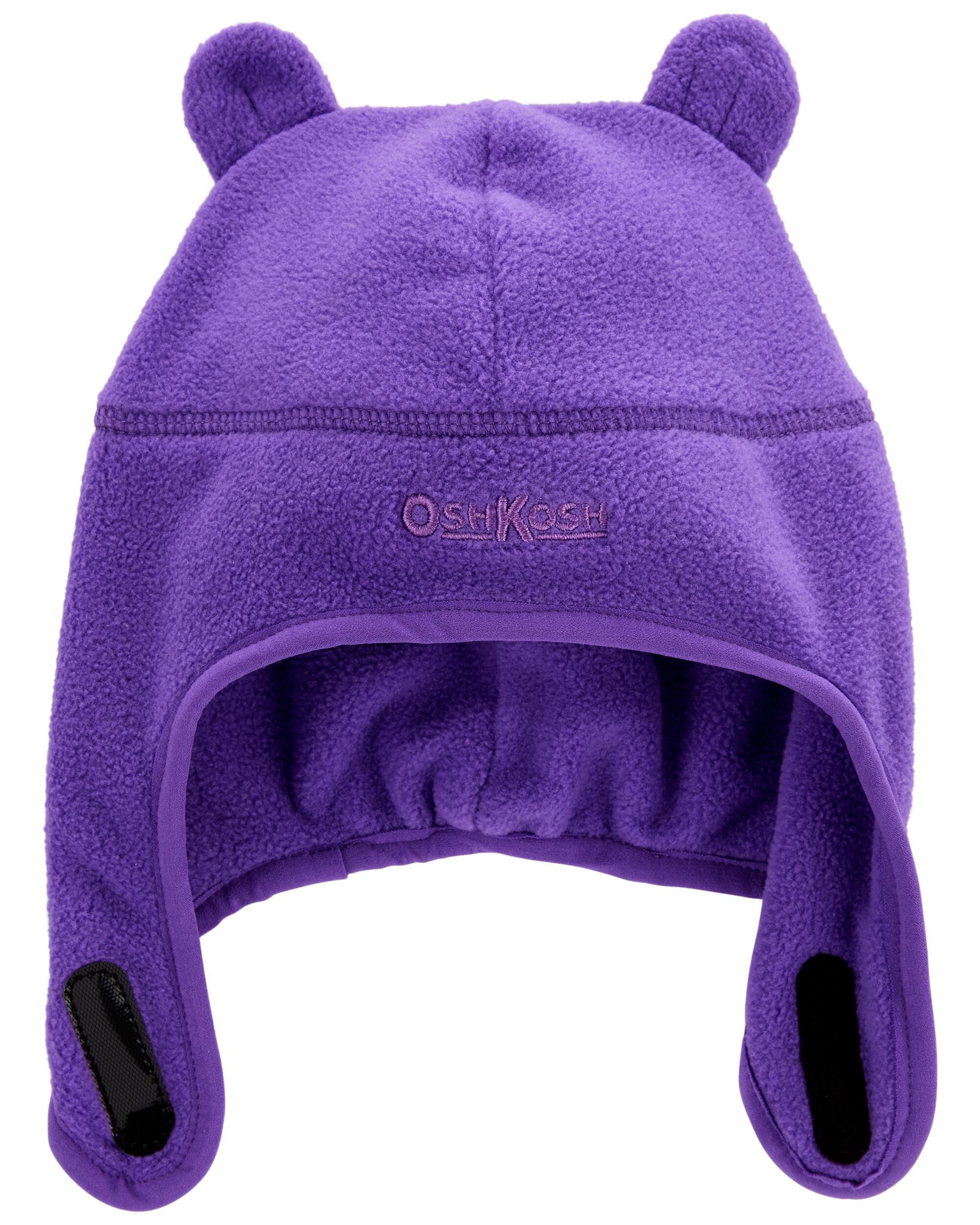 Purple Fleece Hat With Chinstrap Carter s Oshkosh Canada