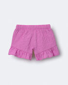 Toddler Girl Ruffle Butterfly Shorts - Purple, image 6 of 7 slides