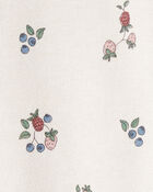 Kid Organic Cotton French Terry Sweatshirt in Berry Blossom Print, image 3 of 5 slides