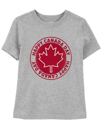 Enfant en bas âge T-shirt à imprimé de la fête du Canada, 
