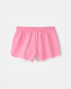 Girls French Terry Active Shorts - Pink, image 2 of 5 slides