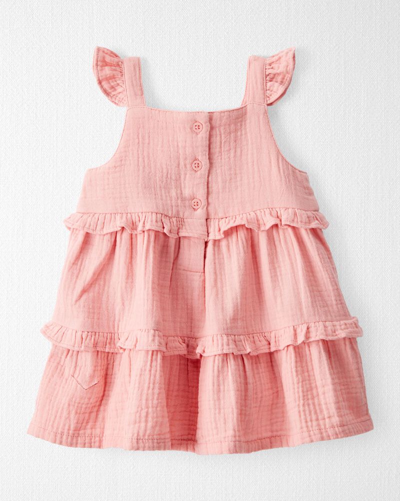 Baby Organic Cotton Gauze Dress, image 2 of 6 slides