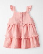 Baby Organic Cotton Gauze Dress, image 2 of 6 slides