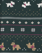 Baby 1-Piece Fair Isle Christmas PurelySoft&trade; Snug Fit Pyjama - Green, image 6 of 9 slides