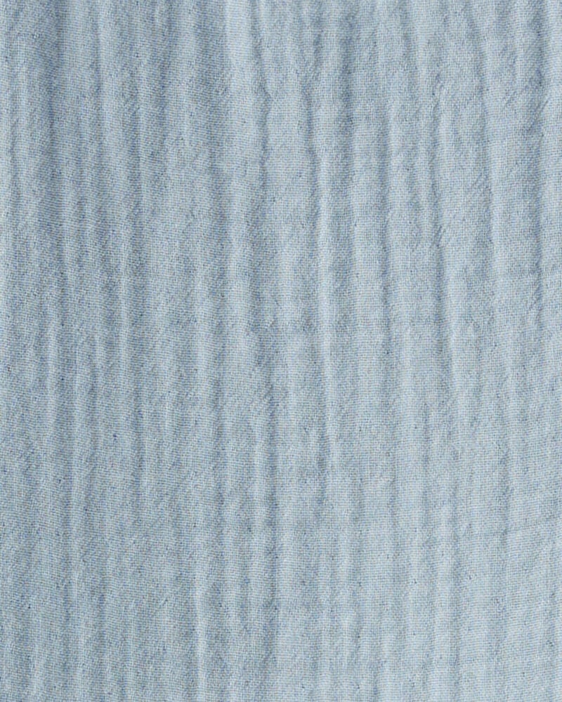 Toddler Organic Cotton Gauze Dress in Blue
, image 4 of 10 slides