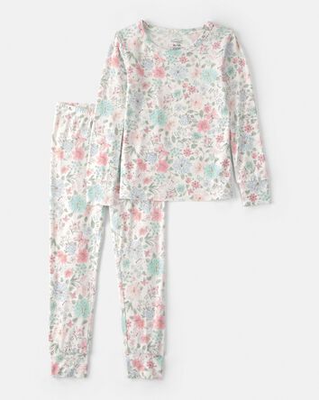 Toddler Girl Butterfly Garden PurelySoft 2-Piece Pyjama Set, 
