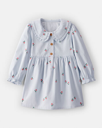 Tout-petit fille - Robe en velours côtelé - Gris, 