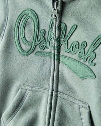Baby Boy OshKosh Logo Zip Jacket - Green, 