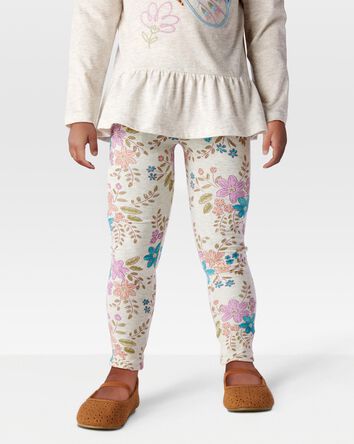 Toddler Floral Stretch Leggings - Floral, 