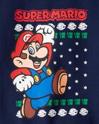 Toddler Boy Nintendo Super Mario Long-Sleeve Pullover Sweatshirt - Blue, image 2 of 2 slides