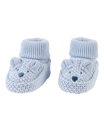 Baby Bear Crochet Booties, 