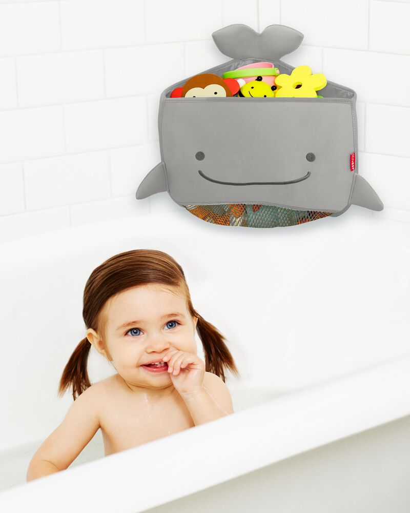 Moby Corner Bath Toy Organizer - Grey, image 2 of 8 slides