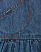 Baby Girl 2-Piece Denim Skirtall Set - Light Wash, image 4 of 7 slides