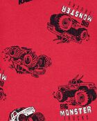 Enfant Pyjama 4 pièces en coton à motif de camion , image 3 sur 4 diapositives
