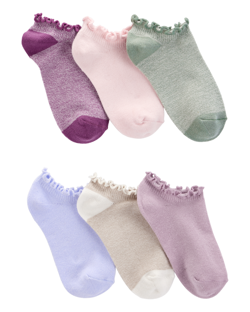 Enfant 6 paires de chaussettes ultra basses, image 1 sur 1 diapositives