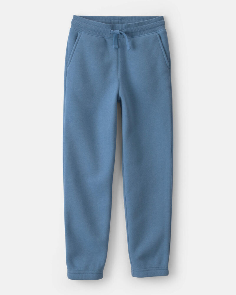 Gar&ccedil;ons - Pantalon de jogging en molleton avec cordon de serrage - Bleu, image 1 sur 3 diapositives
