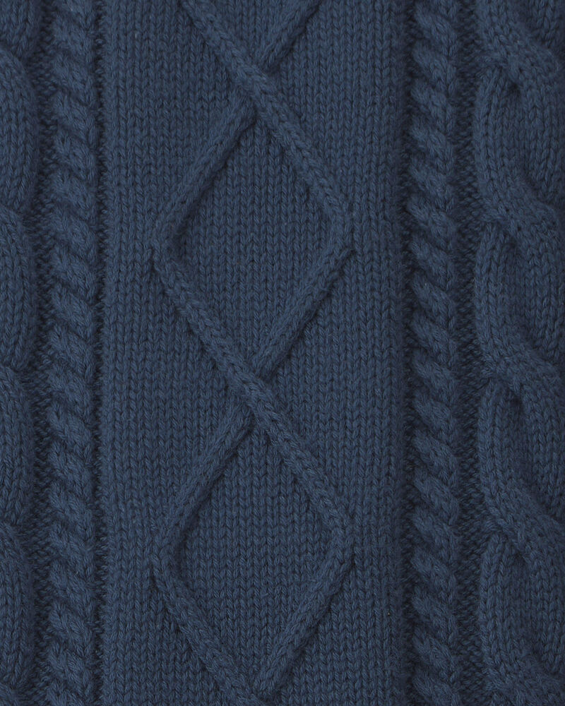 B&eacute;b&eacute; gar&ccedil;on - Salopette en coton biologique &agrave; tricot torsad&eacute;, image 4 sur 4 diapositives