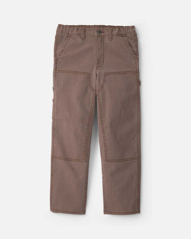 Gar&ccedil;ons - Pantalon menuisier ample &ndash; Brun, image 1 sur 7 diapositives