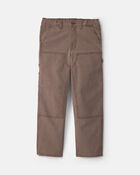 Gar&ccedil;ons - Pantalon menuisier ample &ndash; Brun, image 1 sur 7 diapositives