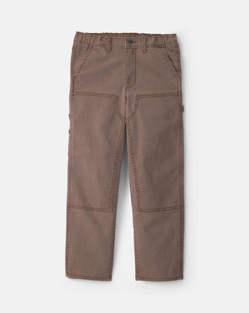 Gar&ccedil;ons - Pantalon menuisier ample &ndash; Brun, 