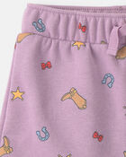 B&eacute;b&eacute; fille - Ensemble 2 pi&egrave;ces haut &agrave; manches courtes et short en jersey bouclette Pixar&copy; Toy Story - Mauve/Cr&egrave;me, image 5 sur 5 diapositives