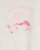 Kid Mountain -Top French Terry Pullover - Cream, image 2 of 3 slides