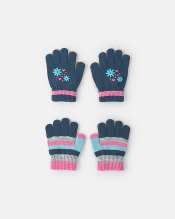 Girls Kombi 2pk Mini Gloves - Flower, 