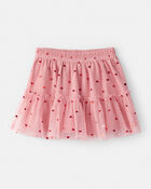 Toddler Girl Heart Tulle Skirt - Pink, image 1 of 4 slides