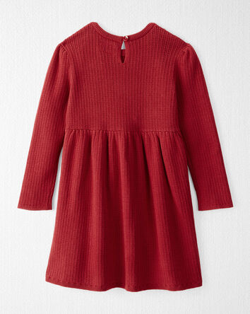 Tout-petit fille - Robe chandail tricot en coton biologique, 
