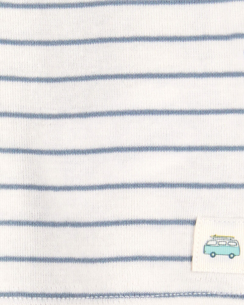 Bébé Ensemble 2 pièces pantalon à rayures - Bleu/Ivoire, image 2 sur 4 diapositives