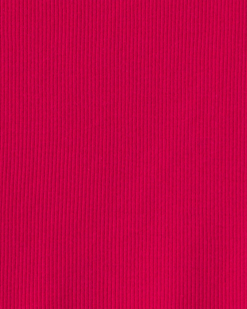 Girls Rib Tank Top - Red, image 2 of 3 slides