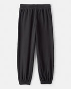 Girls DayDream Fleece Knit Drawstring Joggers - Black, image 2 of 4 slides