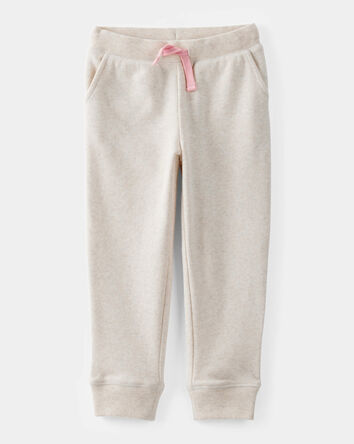 Tout-petit fille - Pantalon de jogging en jersey bouclette à cordon de serrage de couleur unie, 