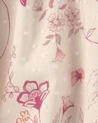 Baby Girl Floral Long-Sleeve Dress - White/Pink, image 4 of 5 slides