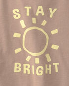 Toddler Boy 2-Piece 'Stay Bright' Top & Short Set - Brown, image 2 of 4 slides