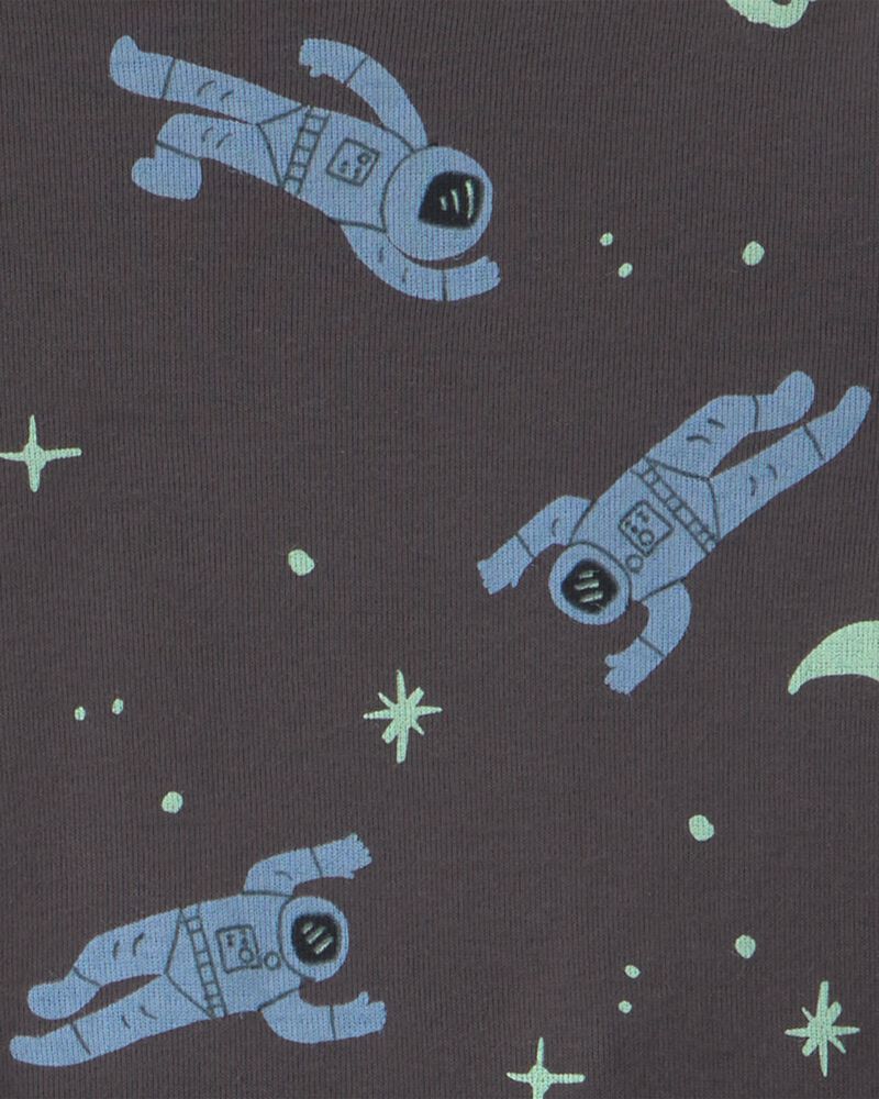 Toddler Boy 4-Piece Astronaut 100% Cotton Snug Fit Pyjama Set - Blue/Black, image 3 of 5 slides