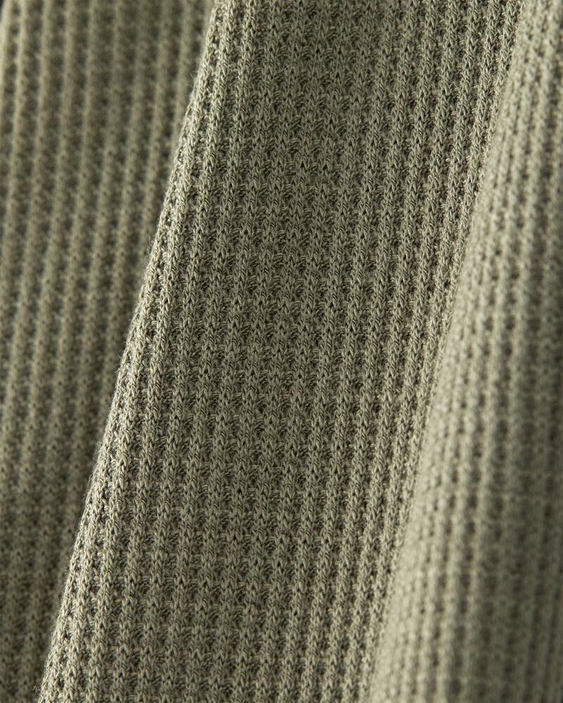 Baby Boy Solid 2-Way Zip PurelySoft Sleeper - Green, image 5 of 8 slides