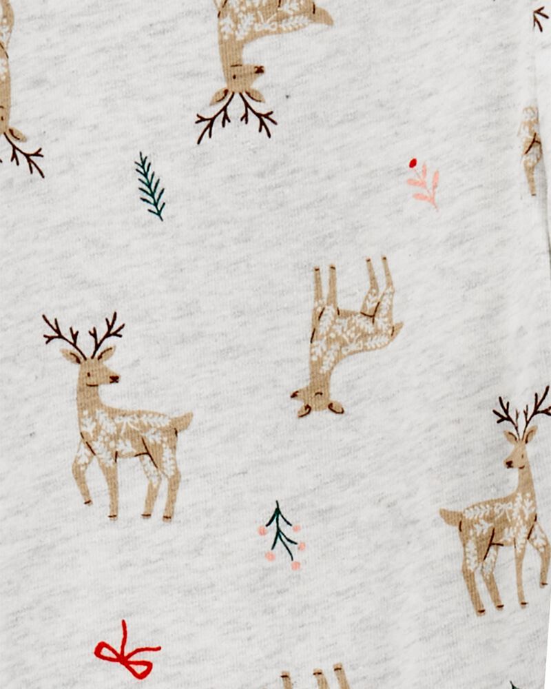Kid Reindeer Stretch Leggings, image 3 of 5 slides