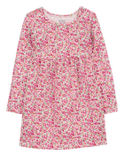 Toddler Floral Jersey Dress, image 1 of 4 slides