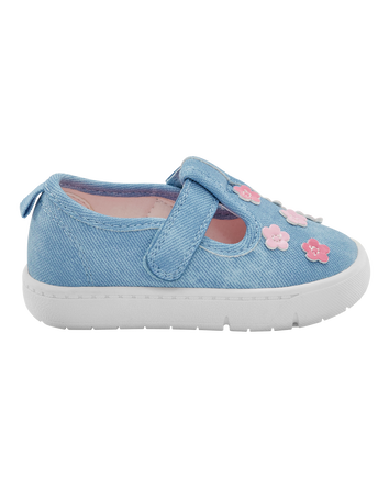 Every Step® First Walker Floral Denim Sneakers - Blue, 