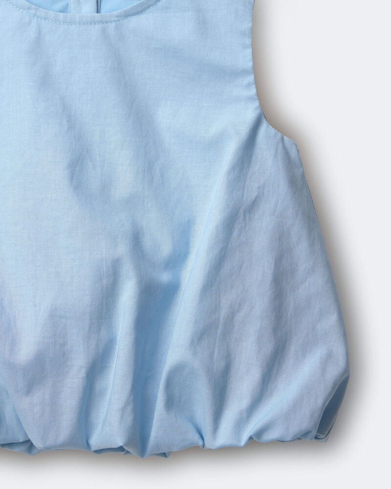 Tout-petit fille - Haut &agrave; ourlet bouffant - Bleu, image 5 sur 5 diapositives