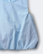 Tout-petit fille - Haut &agrave; ourlet bouffant - Bleu, image 5 sur 5 diapositives