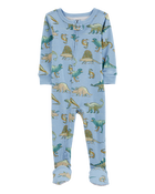 Baby 1-Piece Dinosaur 100% Snug Fit Cotton Footie Pyjamas, image 1 of 4 slides