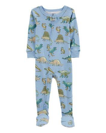 Baby 1-Piece Dinosaur 100% Snug Fit Cotton Footie Pyjamas, 