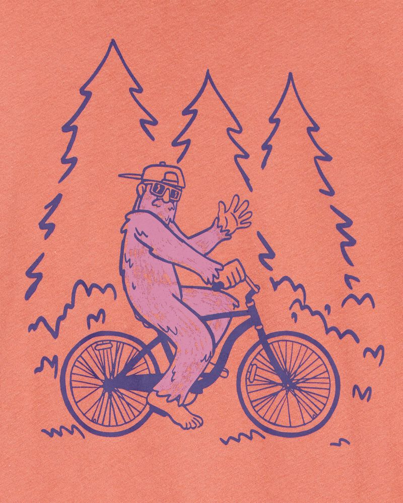 Kid Big Foot Short-Sleeve Graphic Tee - Orange, image 2 of 3 slides