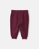 Baby Boy Fleece Pants - Burgundy, image 2 of 4 slides
